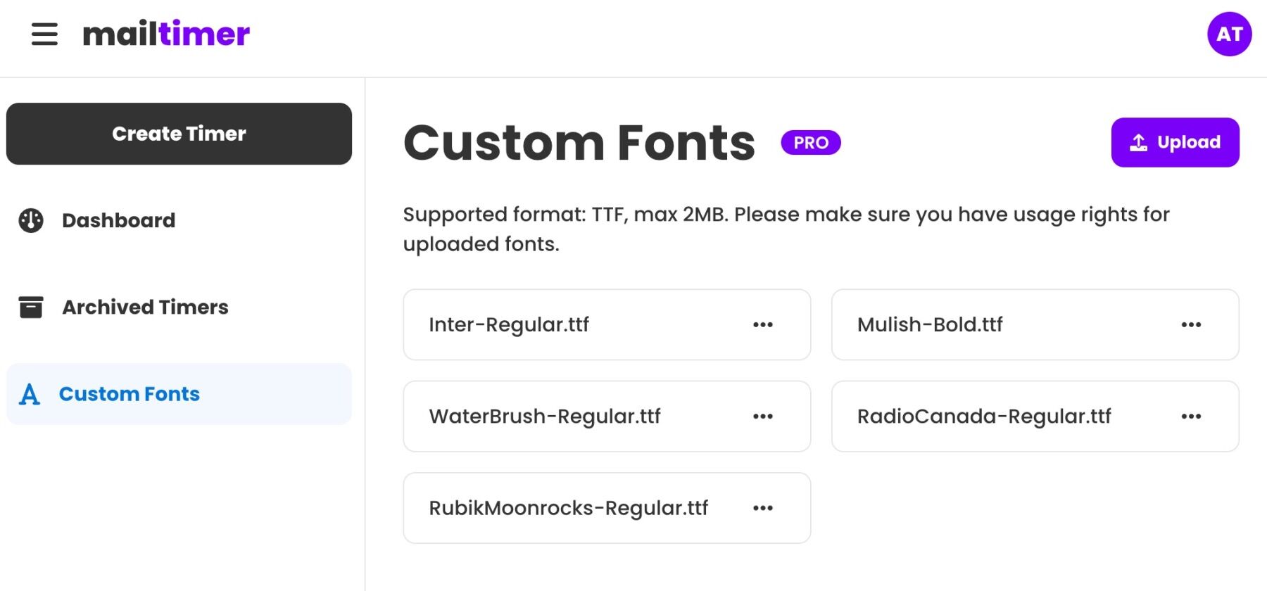 add custom fonts