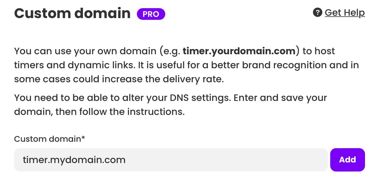 Custom domains step 1